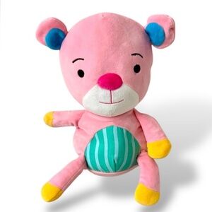 Teddy Bear Stuffed Animal Soft Colorful Pastel Pink Yellow Green Blue